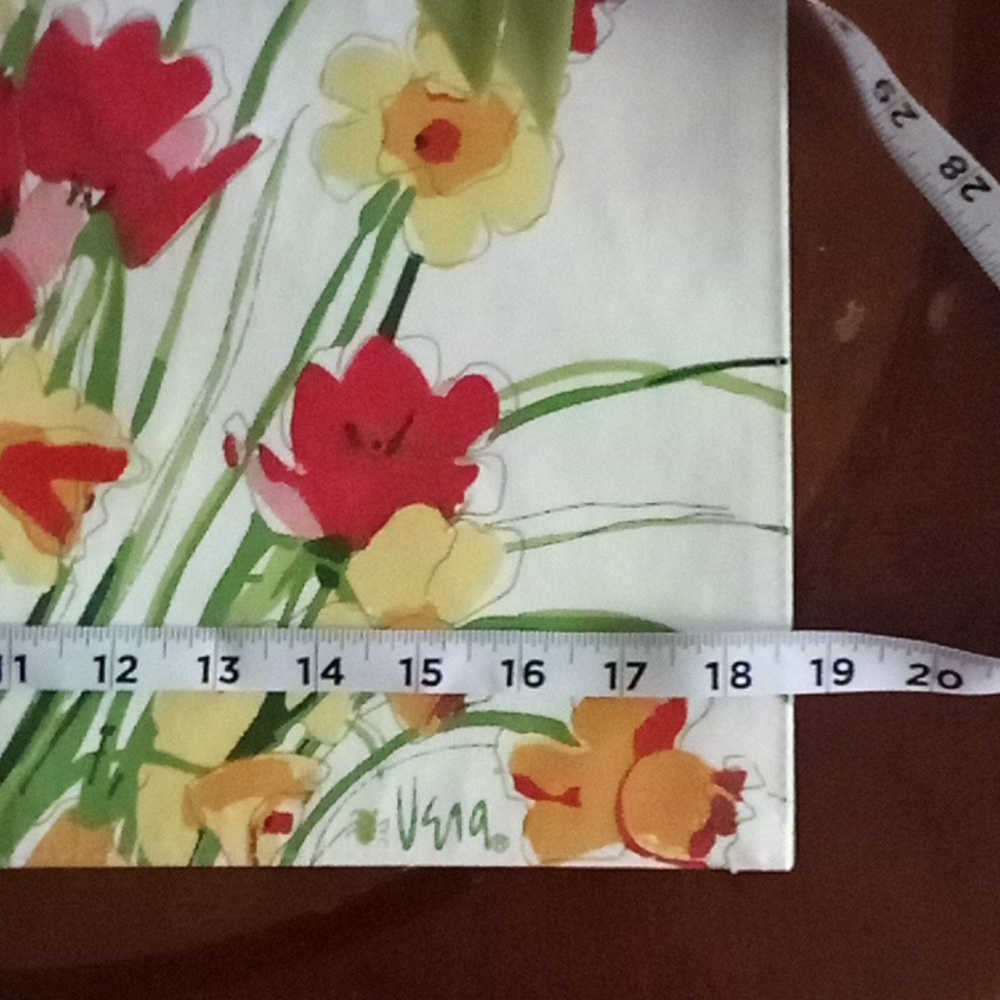 Vintage (5) Vera Neumann Daffodils Tulips Cloth Placemats